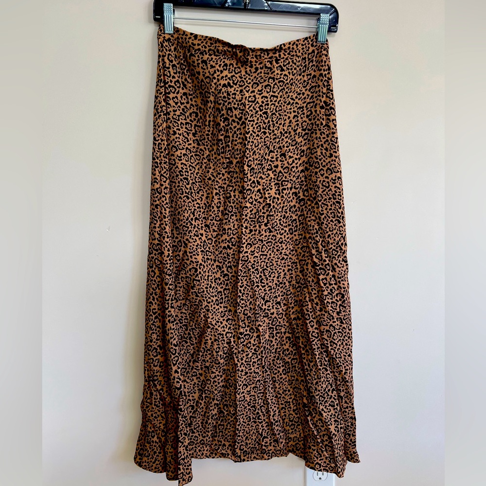Reformation Cheetah Print Skirt